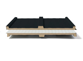 Panel cubierta Gris 7016-blanco