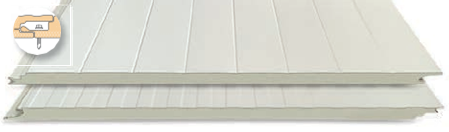 Panel Fachada microperfilado BL/BL Interior alistonado – Tornillería Oculta Panel Fachada microperfilado BL/BL Interior alistonado - Tornillería Oculta